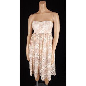 Les Bourdelles des Garcon Short Circle Lace Dress 42 US XS Capria NWT $425